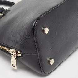 Pre Owned DKNY Black Leather Dome Satchel