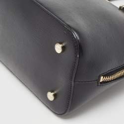 Pre Owned DKNY Black Leather Dome Satchel