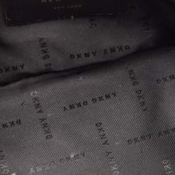 Pre Owned DKNY Black Leather Dome Satchel