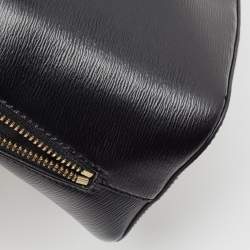 Pre Owned DKNY Black Leather Dome Satchel