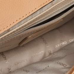 Pre Owned DKNY Tri Color Printed Coated Canvas and Leather Elissa Chain Shoulder Bag