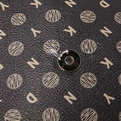 Pre Owned DKNY Tri Color Printed Coated Canvas and Leather Elissa Chain Shoulder Bag