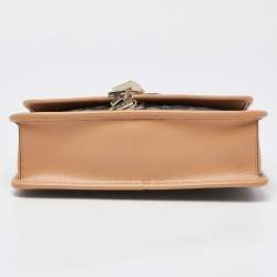 Pre Owned DKNY Tri Color Printed Coated Canvas and Leather Elissa Chain Shoulder Bag