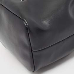 Pre Owned DKNY Black Leather Medium York Winnie Bucket Bag