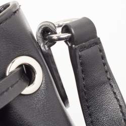 Pre Owned DKNY Black Leather Medium York Winnie Bucket Bag