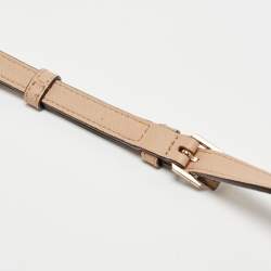 Pre Owned DKNY Beige Saffiano Leather Bryant Park Flap Crossbody Bag