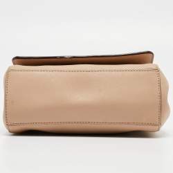 Pre Owned DKNY Beige Saffiano Leather Bryant Park Flap Crossbody Bag