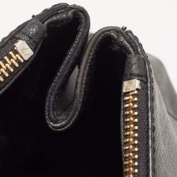 Pre Owned DKNY Black Saffiano Leather Robinson Double Zip Tote