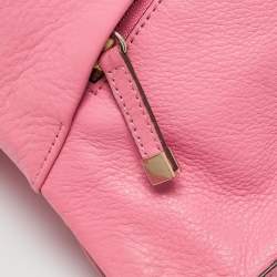 DKNY Pink Leather Pleated Hobo