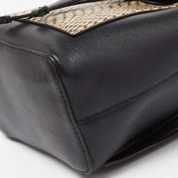 DKNY Tricolor Embossed Leather Small Alexa Backpack