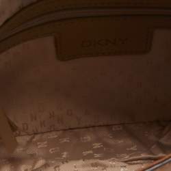 Pre Owned DKNY Brown Leather Bryant Flap Crossbody Bag