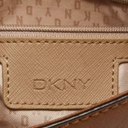 Pre Owned DKNY Brown Leather Bryant Flap Crossbody Bag