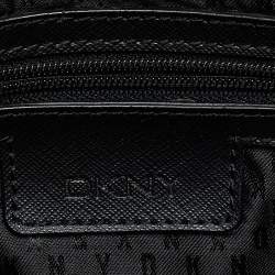 DKNY Black Leather Flap Chain Shoulder Bag
