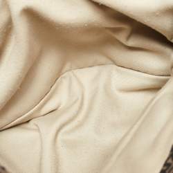 Pre Owned Dkny Brown/Black Signature Canvas and Leather Front Pocket Tote