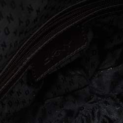 Pre Owned DKNY Burgundy Leather Bryant Flap Crossbody Bag