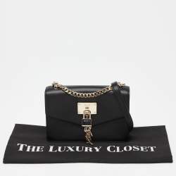 Pre Owned Dkny Black Leather Elissa Crossbody Bag