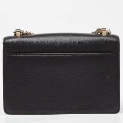 Pre Owned Dkny Black Leather Elissa Crossbody Bag