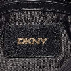 Pre Owned DKNY Black Quilted Leather Flap Shoulder Bag