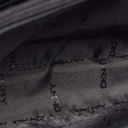 Pre Owned DKNY Black Quilted Leather Flap Shoulder Bag