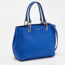 DKNY Blue Leather Julius MD Zip Tote