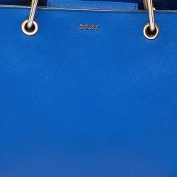 DKNY Blue Leather Julius MD Zip Tote