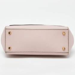 Pre Owned DKNY Pink Leather Flap Top Handle Bag