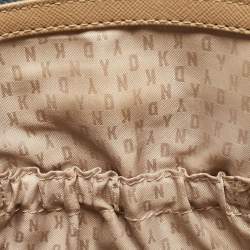 Pre Owned Dkny Light Blue Leather Camille Dome Shoulder Bag