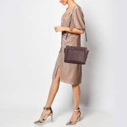DKNY Brick Burgundy Saffiano Leather Ava Crossbody Bag