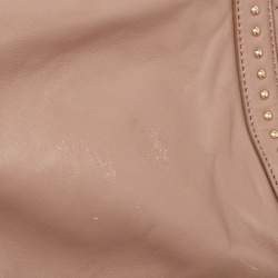 DKNY Old Rose Leather Studded Satchel