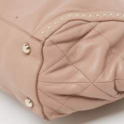 DKNY Old Rose Leather Studded Satchel