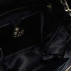 Pre Owned DKNY Black Quilted Leather Zip Shoulder Bag