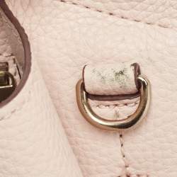DKNY Pink Pebble Leather Noho Tote