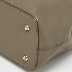 DKNY Beige Leather Bryant Bucket Bag