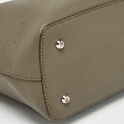 DKNY Beige Leather Bryant Bucket Bag