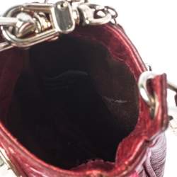 Dkny Red Leather Chain iPhone Case