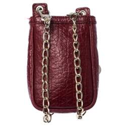 Dkny Red Leather Chain iPhone Case