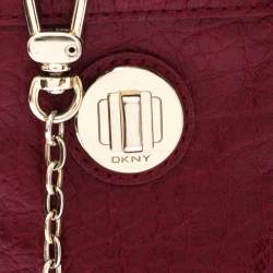 Dkny Red Leather Chain iPhone Case
