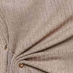 Dodo Bar Or Beige Rib Knit Asymmetric Midi Dress M