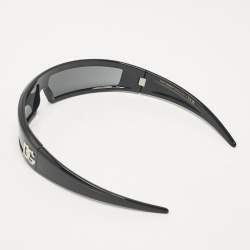 Pre Owned Dolce & Gabbana Black Acetate DG6181 Shield Sunglasses