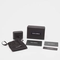 Pre Owned Dolce & Gabbana Black Leather Airpods Case