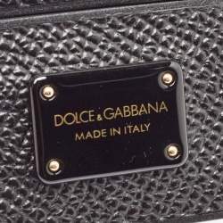 Pre Owned Dolce & Gabbana Black Leather Airpods Case
