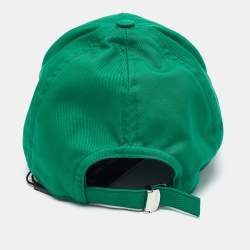 Dolce & Gabbana Green Logo Embroidered Synthetic Baseball Cap