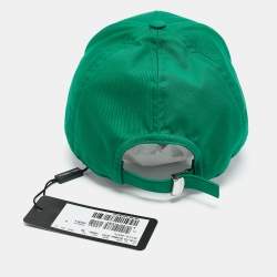 Dolce & Gabbana Green Logo Embroidered Synthetic Baseball Cap