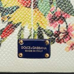 Pre Owned Dolce & Gabbana Multicolor Floral Print Leather iPhone 7 Cover 