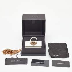 Pre Owned Dolce & Gabbana White Silicone Devotion Heart AirPods Case