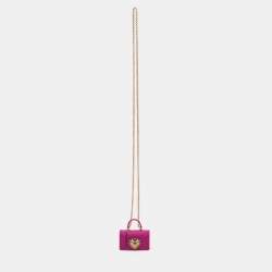 Pre Owned Dolce & Gabbana Pink Silicone Devotion Heart AirPods Case