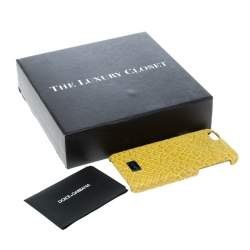 Dolce & Gabbana Yellow Croc Embossed iPhone 6/6S Case