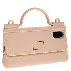 Pre Owned علبة دولتشي اند غابانا آيفون X - XS سيسلي مطاط بيج