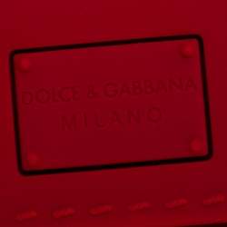 Pre Owned Dolce & Gabbana Red Rubber Sicily iPhone X - XS Chain Case