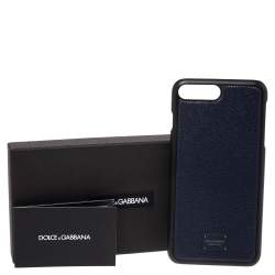 Pre Owned جراب آيفون 7/8 دولتشي آند غابانا جلد كحلي